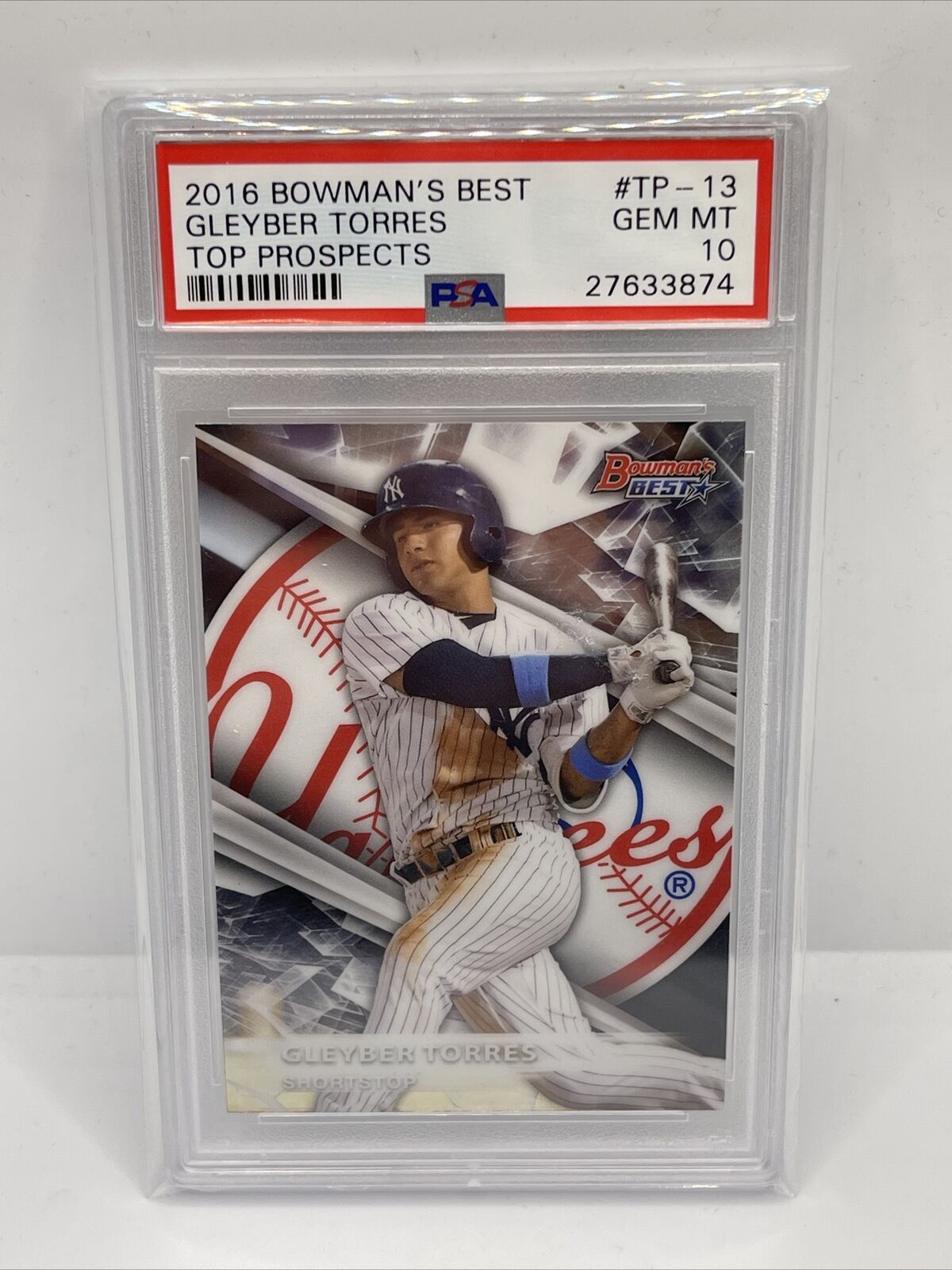 Graded 2016 Topps Bowmans Best Gleyber Torres #TP13 Top Prospects