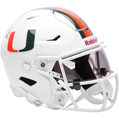 Miami Hurricanes NCAA Mid Size SpeedFlex Helmet NEW NCAA