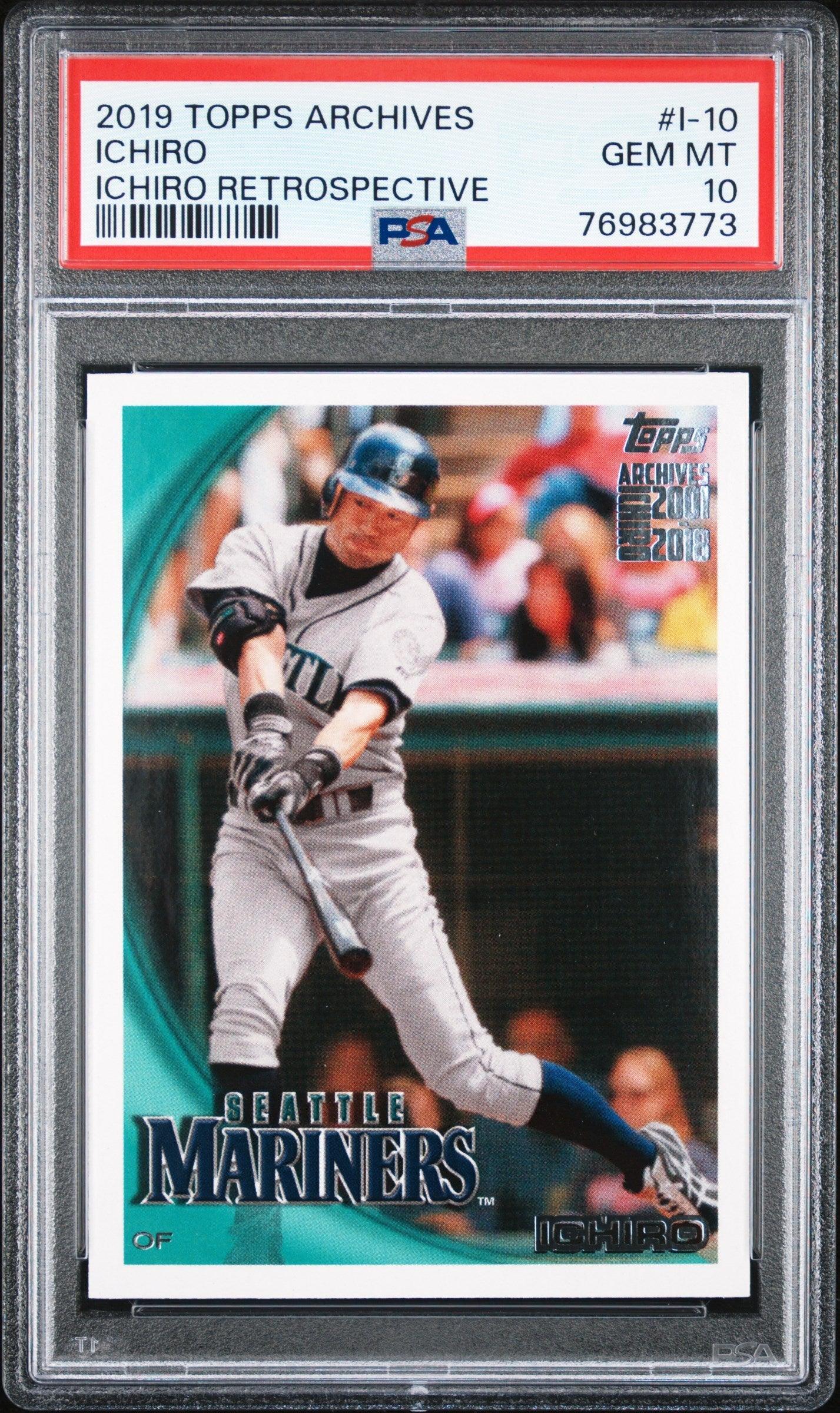 2019 TOPPS ARCHIVES ICHIRO RETROSPECTIVE ICHIRO #I-10 - PSA 10