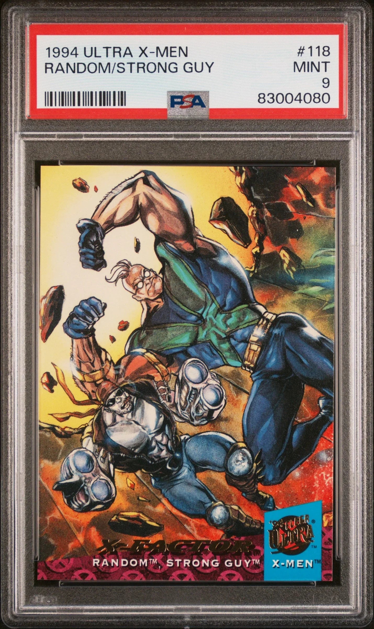 1994 ULTRA X-MEN RANDOM/STRONG GUY #118 - PSA 9