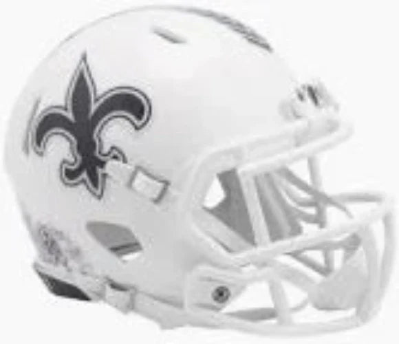 New Orleans Saints NFL Mini Speed Football Helmet SALUTE TO SERVICE 3 NFL