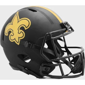 New Orleans Saints Full Size Speed Replica Football Helmet ECLIPSE - NFL