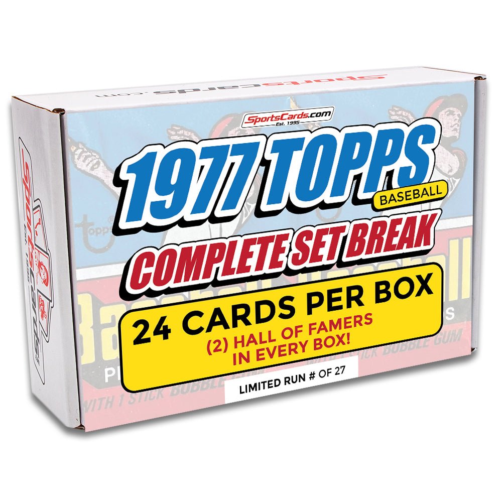 1977 TOPPS BASEBALL COMPLETE SET BREAK – 24 CARDS PER BOX! 2 HOFers in EVERY BOX!