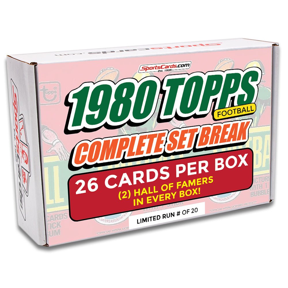 1980 TOPPS FOOTBALL COMPLETE SET BREAK - 26 CARDS PER BOX! 2 HOFERS PER BOX!