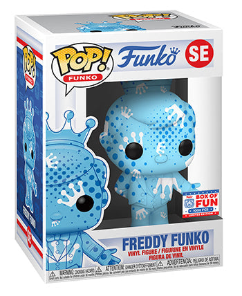Freddy Funko (Aqua, White & Blue w/ Dots, Art Series) SE - 2021 Funko Fundays Box of Fun Exclusive/1000 Made