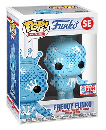 Freddy Funko (Aqua, White & Blue w/ Dots, Art Series) SE - 2021 Funko Fundays Box of Fun Exclusive/1000 Made