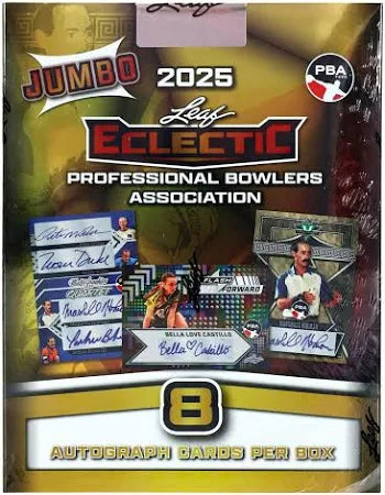2025 Leaf Eclectic PBA Factory Sealed Jumbo Hobby Box