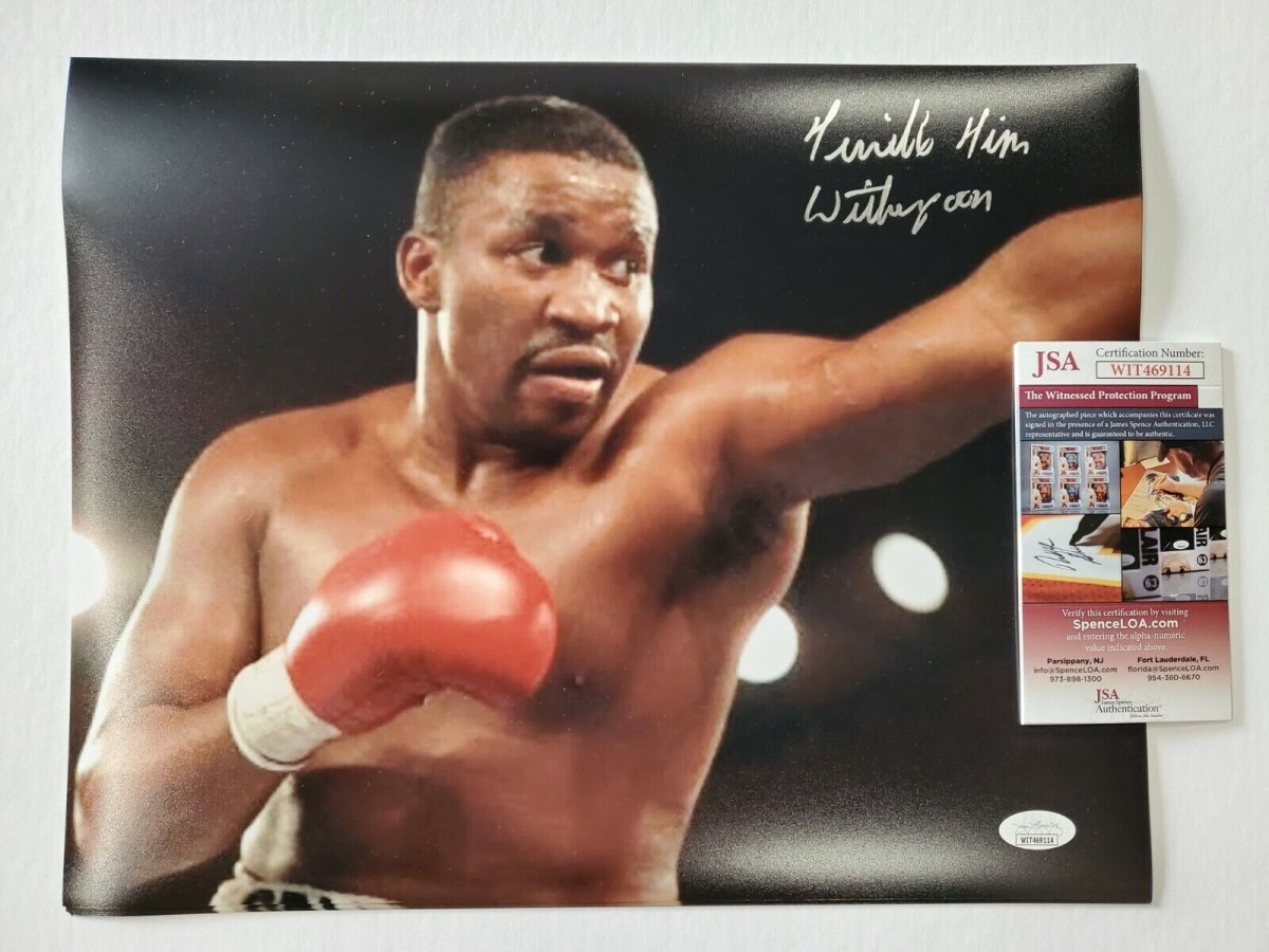 "Terrible" Tim Witherspoon Autographed Signed Inscribed 11X14 Photo Jsa Coa