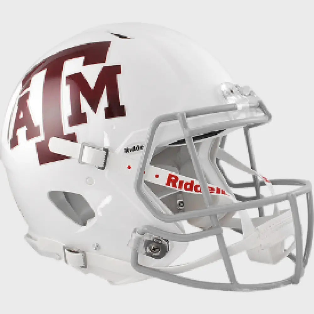 Texas A&M Aggies Full Size Authentic Speed Football Helmet White- NCAA