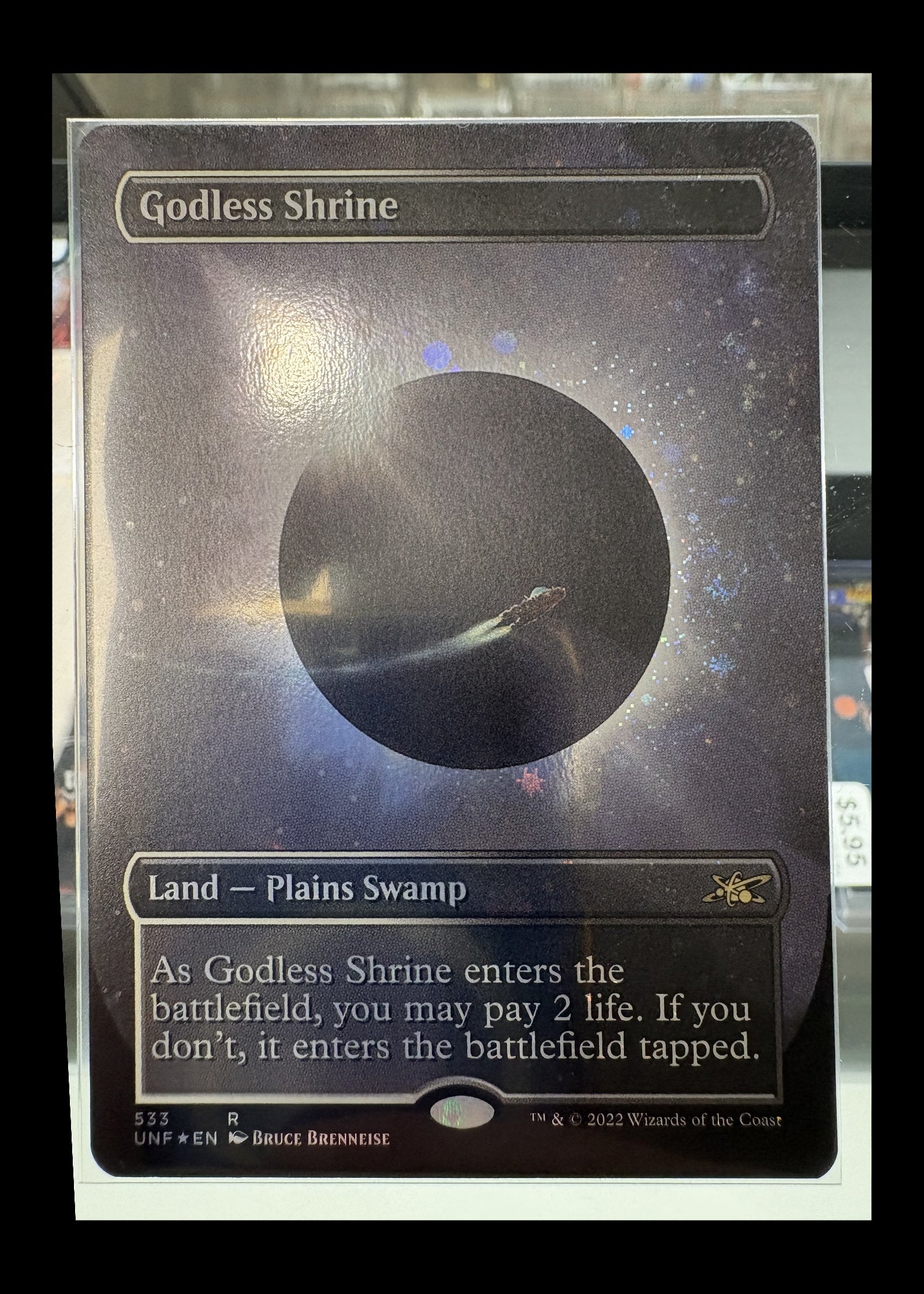 Godless Shrine #533 - Unfinity Borderless Galaxy Foil - Near Mint