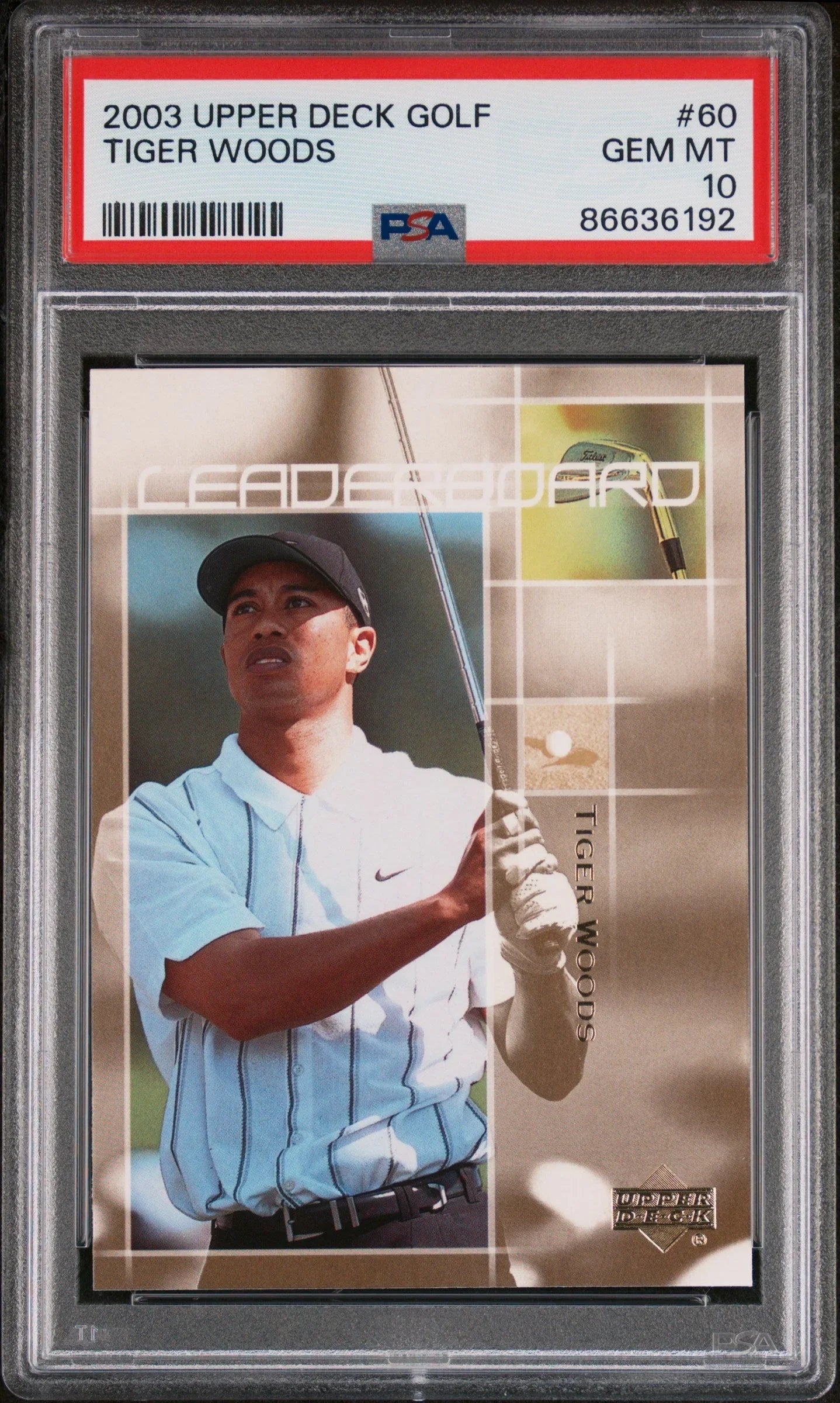 2003 UPPER DECK GOLF TIGER WOODS #60 - PSA 10