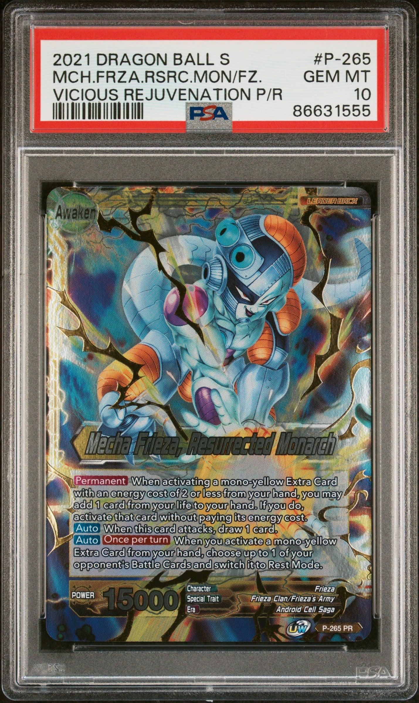 2021 DRAGON BALL SUPER UNISON WARRIOR MCH FRIEZA, RSC MNRCH #P-265 - PSA 10