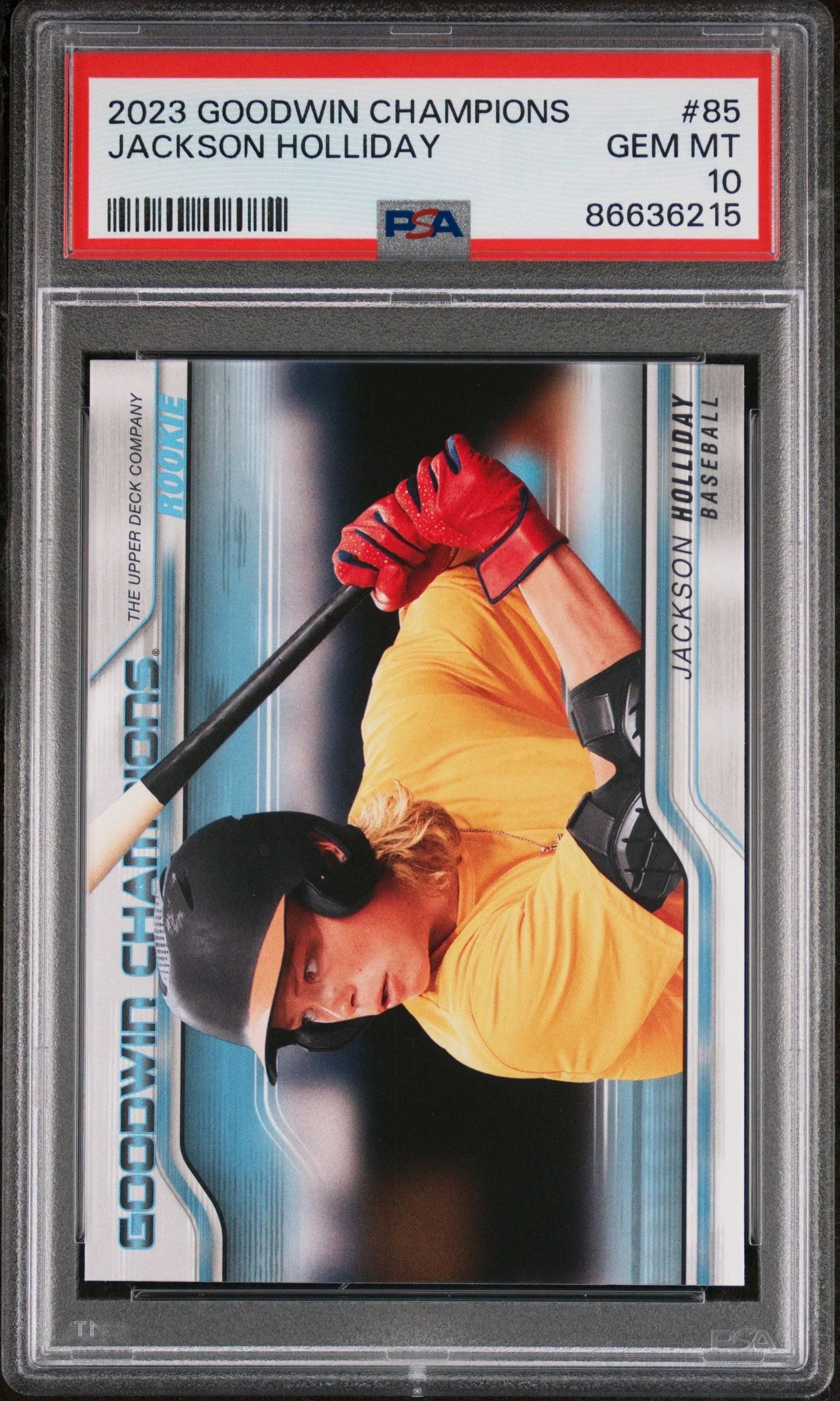 2023 UPPER DECK GOODWIN CHAMPIONS JACKSON HOLLIDAY #85 - PSA 10