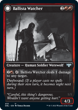 Ballista Watcher // Ballista Wielder (DBL-410) - Innistrad: Double Feature: (Double Faced Transform) Foil