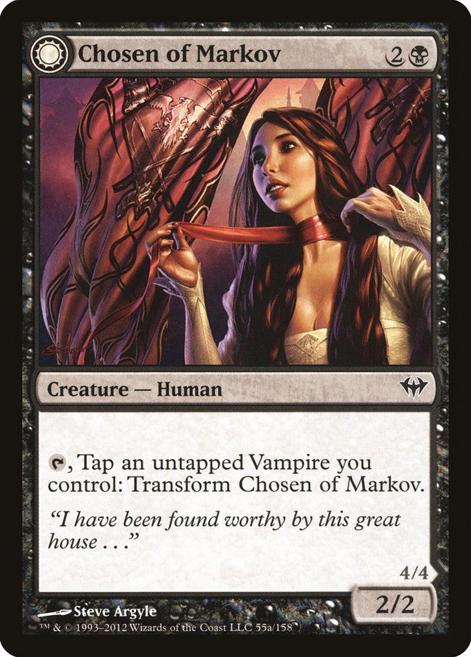 Chosen of Markov // Markov's Servant (DKA-055) - Dark Ascension: (Double Faced Transform) Foil