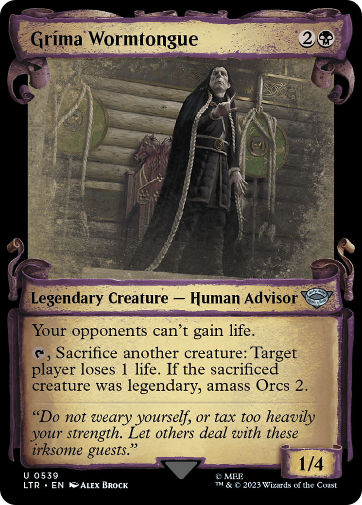 Gríma Wormtongue (LTR-539) - The Lord of the Rings: Tales of Middle-earth: (Showcase) Foil