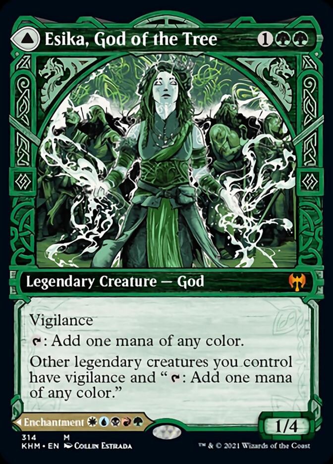 Esika, God of the Tree // The Prismatic Bridge (KHM-314) - Kaldheim: (Showcase) Foil