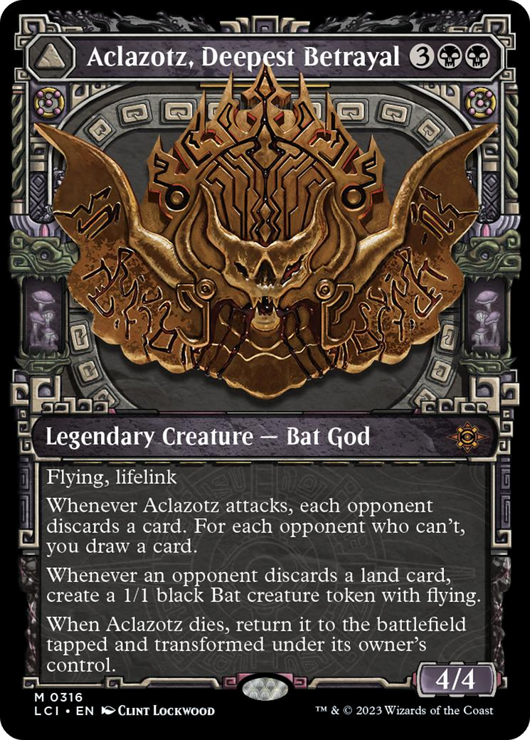 Aclazotz, Deepest Betrayal // Temple of the Dead (LCI-316) - The Lost Caverns of Ixalan: (Showcase) Foil