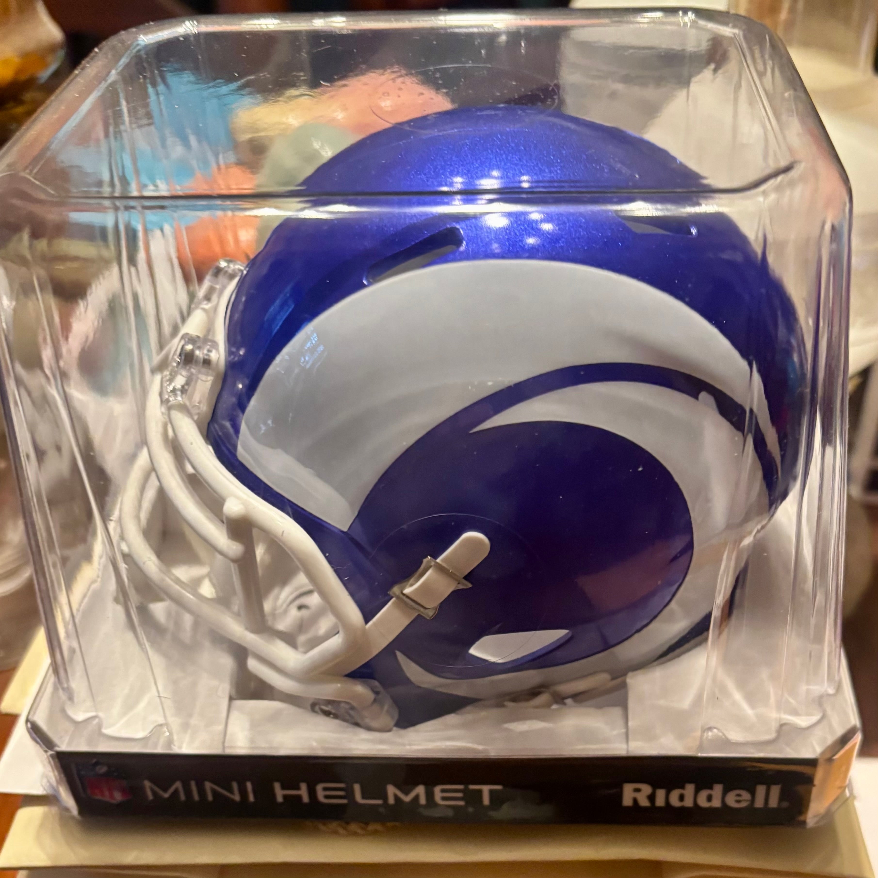Los Angeles Rams NFL Mini Speed Football Helmet 2026 Alternate On-Field