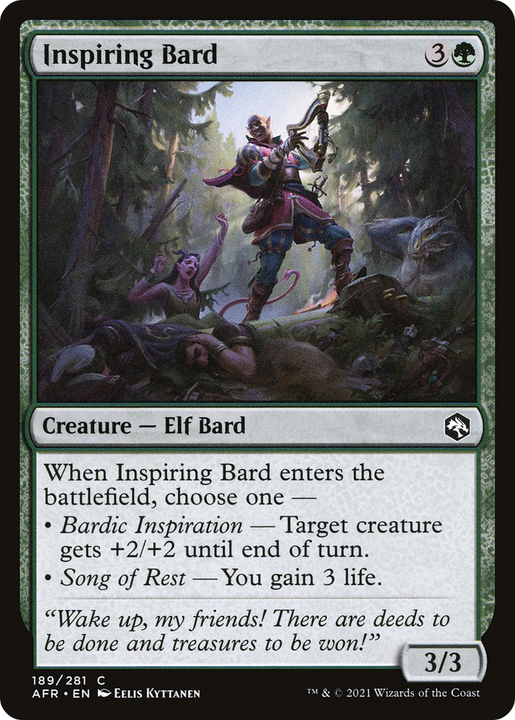 Inspiring Bard (AFR-189) - Adventures in the Forgotten Realms