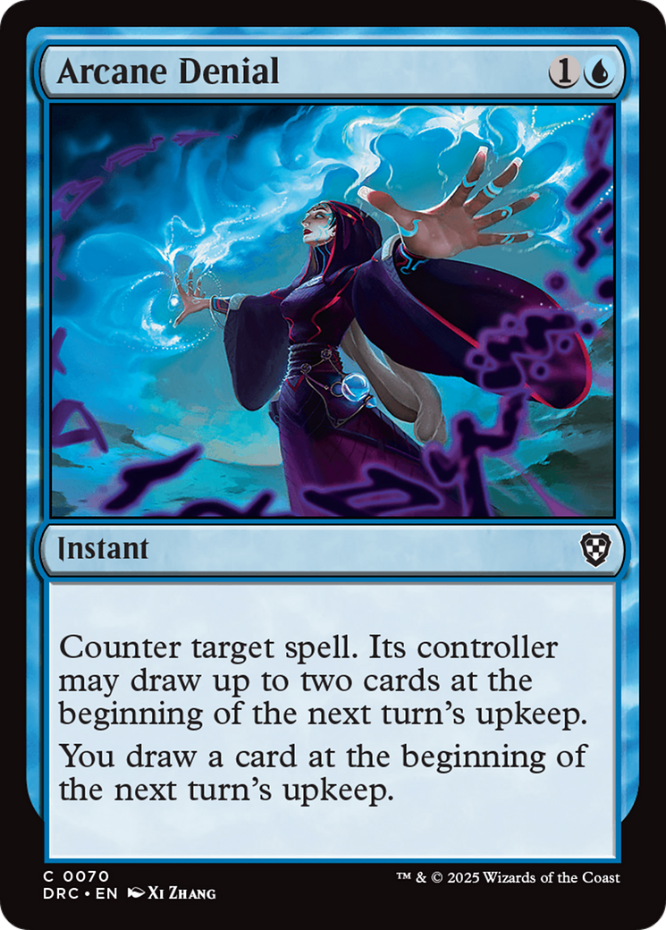 Arcane Denial (DRC-070) - Commander: Aetherdrift
