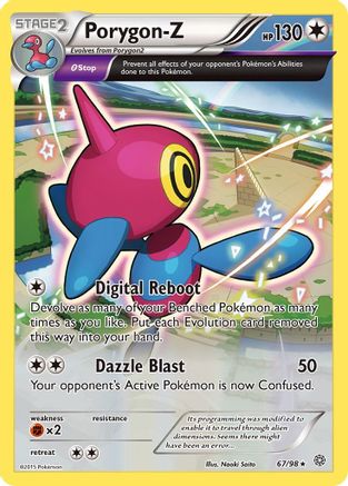 Porygon-Z 067/98 - XY  Ancient Origins Holofoil