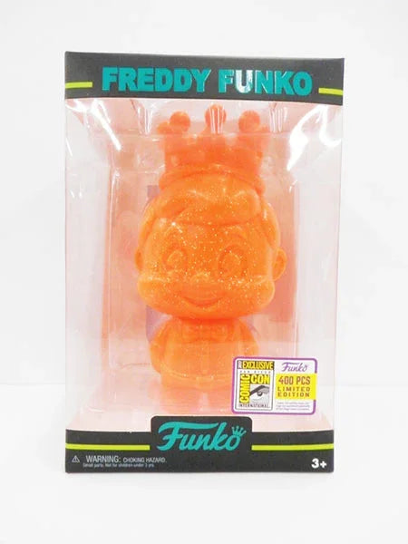 Mini Hikari Freddy Funko (Neon Orange Glitter) - 2017 SDCC Exclusive/400 Made [light damage]