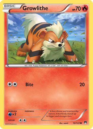 Growlithe 010/122 - XY  BREAKpoint