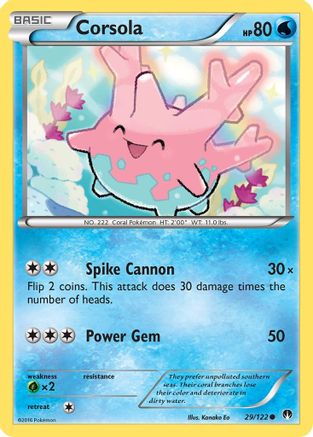 Corsola 029/122 - XY  BREAKpoint