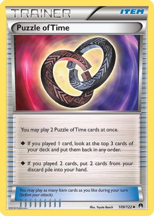 Puzzle of Time 109/122 - XY  BREAKpoint Reverse Holofoil