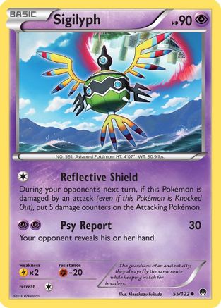 Sigilyph 055/122 - XY  BREAKpoint Reverse Holofoil