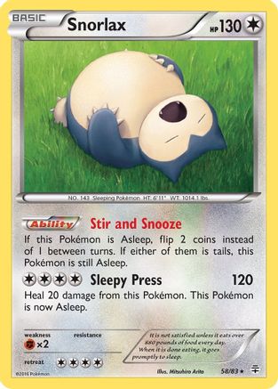 Snorlax 058/83 - Generations Reverse Holofoil
