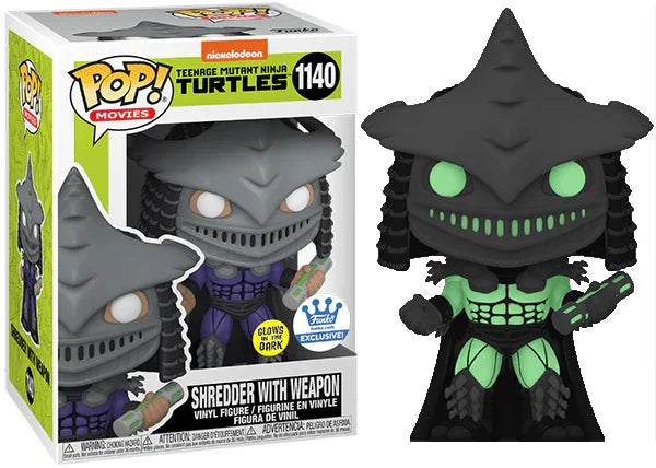 Shredder w/ Weapon (Glow in the Dark, Teenage Mutant Ninja Turtles Movie) 1140 - Funko Shop Exclusive