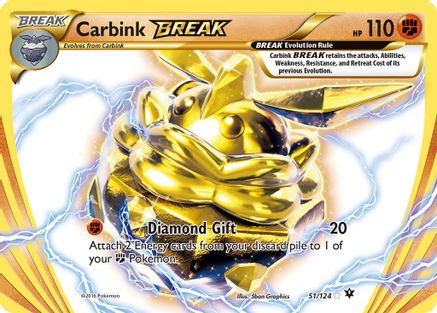 Carbink BREAK 051/124 - XY  Fates Collide Holofoil