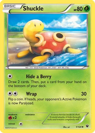 Shuckle 001/124 - XY  Fates Collide