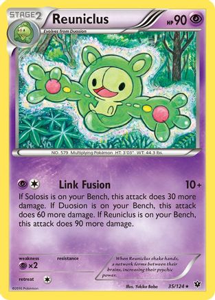 Reuniclus 035/124 - XY  Fates Collide Reverse Holofoil
