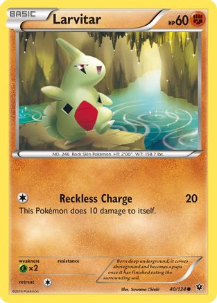 Larvitar 040/124 - XY  Fates Collide