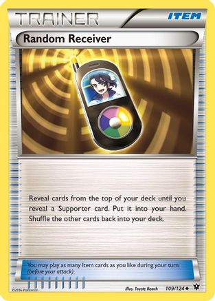 Random Receiver 109/124 - XY  Fates Collide Reverse Holofoil