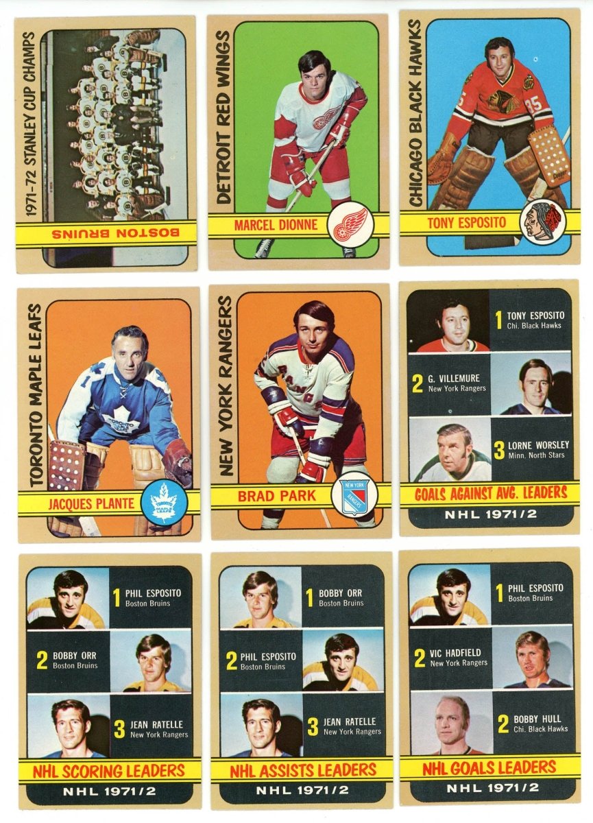 1972-73 TOPPS HOCKEY COMPLETE SET BREAK - 9 CARDS PER BOX! 2 hofers per box!