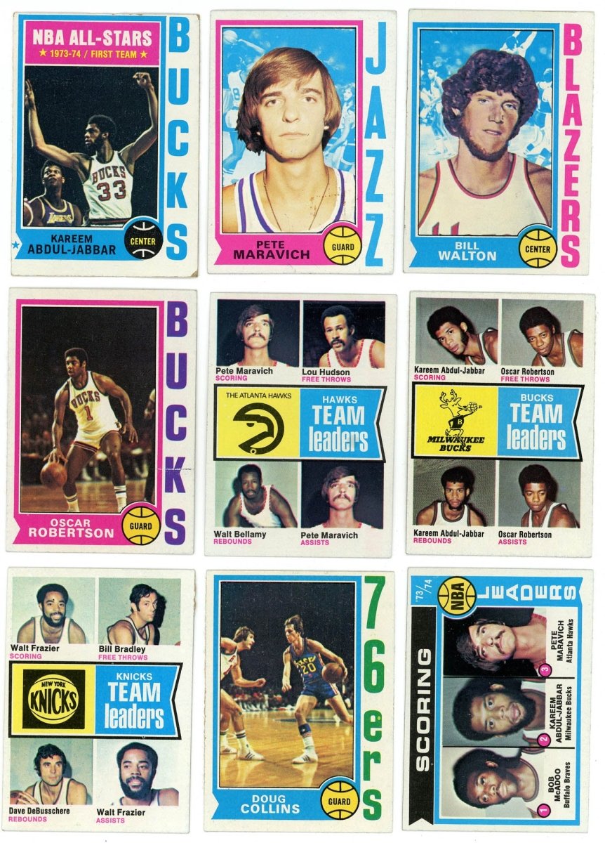 1974-75 Topps Basketball COMPLETE SET BREAK - 8 CARDS PER BOX! 2 or more HOFers per box!