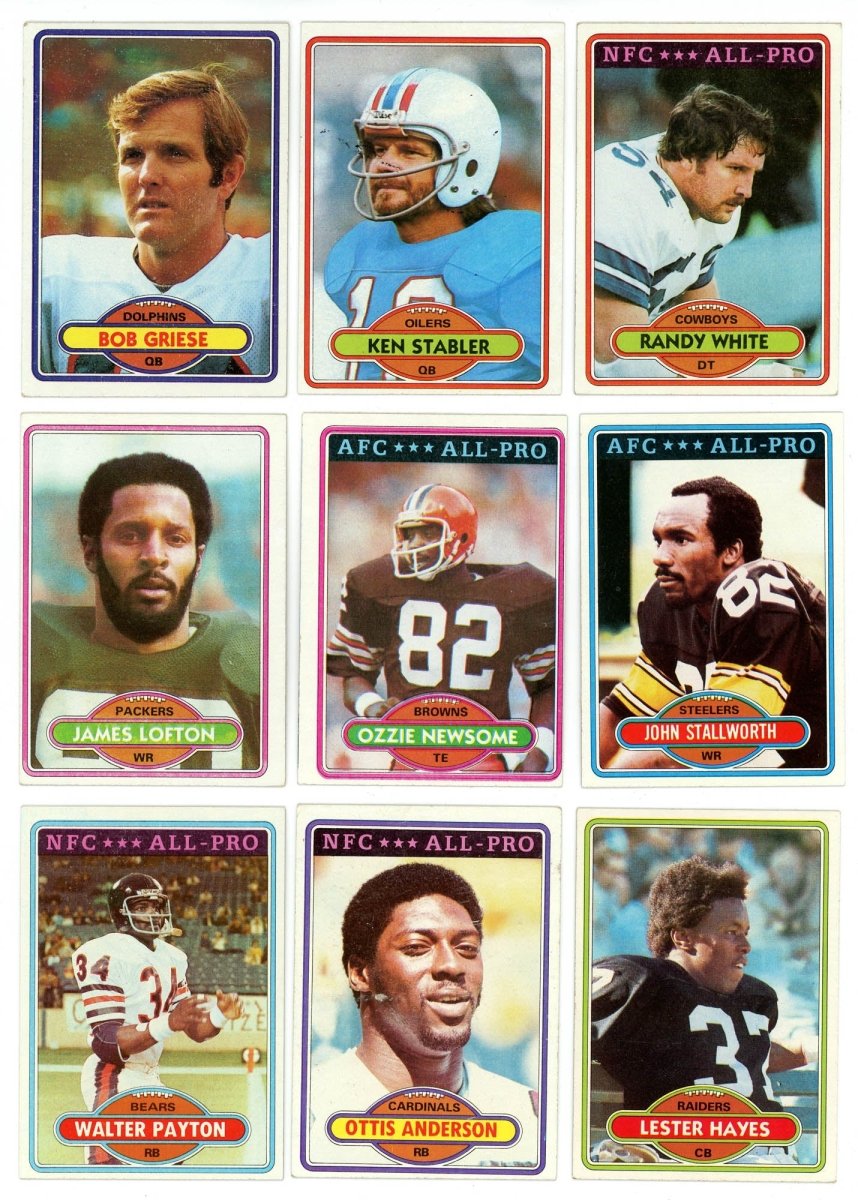 1980 TOPPS FOOTBALL COMPLETE SET BREAK - 26 CARDS PER BOX! 2 HOFERS PER BOX!