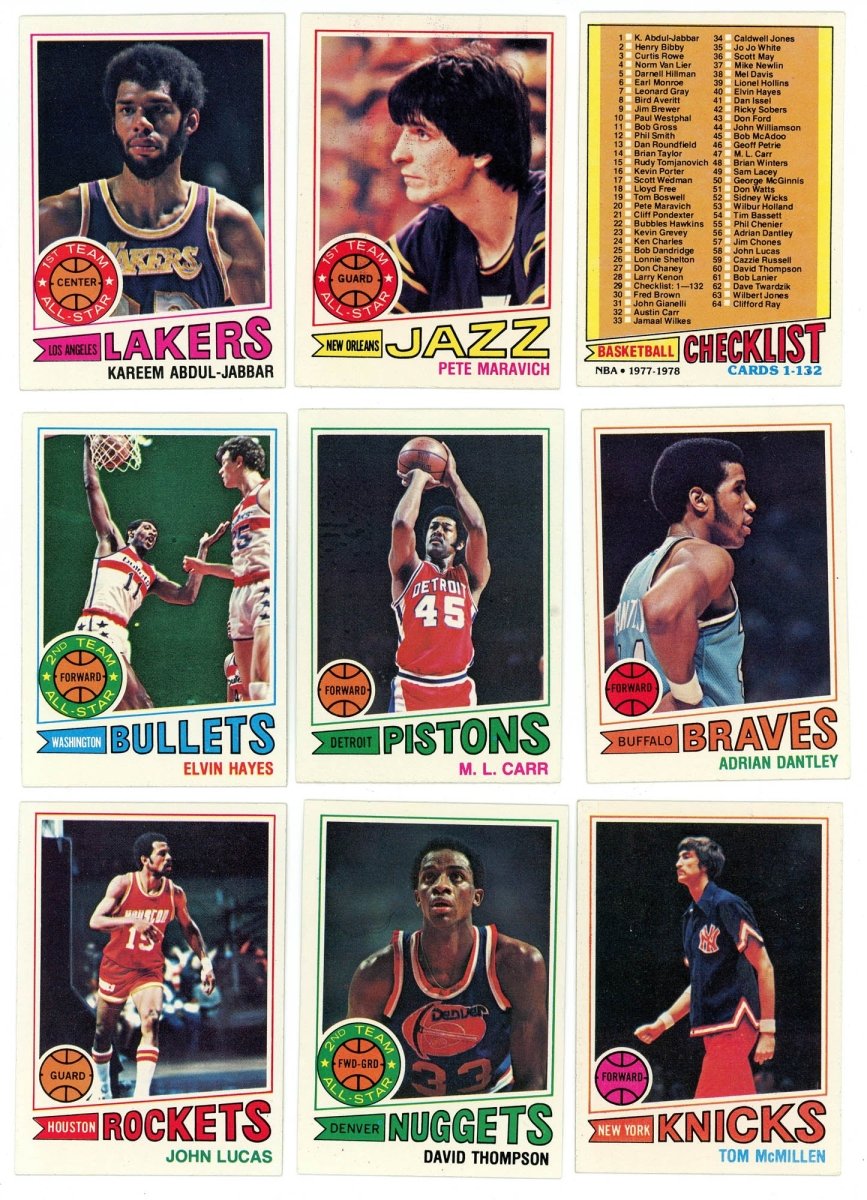 1977-78 TOPPS BASKETBALL COMPLETE SET BREAK - 8 CARDS PER BOX! 2 HOFERS PER BOX!