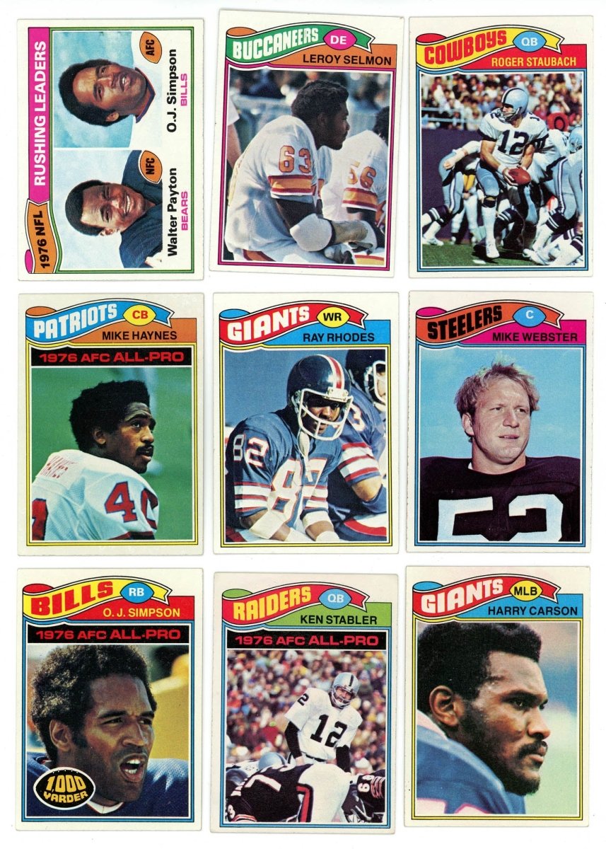 1977 TOPPS FOOTBALL COMPLETE SET BREAK - 16 CARDS PER BOX! 2 HOFERS PER BOX!