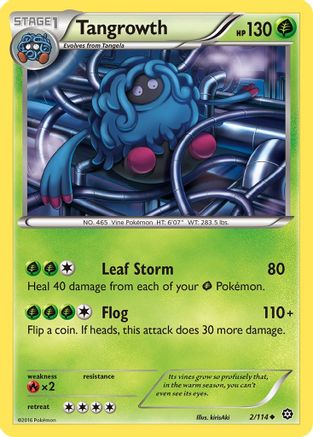 Tangrowth 002/114 - XY  Steam Siege