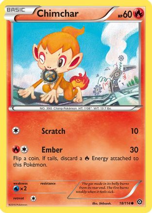 Chimchar 018/114 - XY  Steam Siege