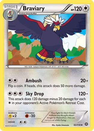 Braviary 093/114 - XY  Steam Siege