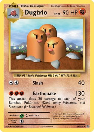 Dugtrio 056/108 - XY  Evolutions