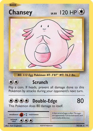 Chansey 070/108 - XY  Evolutions Holofoil