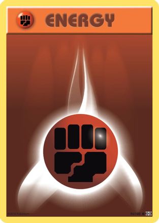 Fighting Energy 096/108 - XY  Evolutions Reverse Holofoil