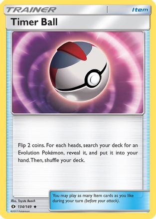 Timer Ball 134/149 - SM Base Set